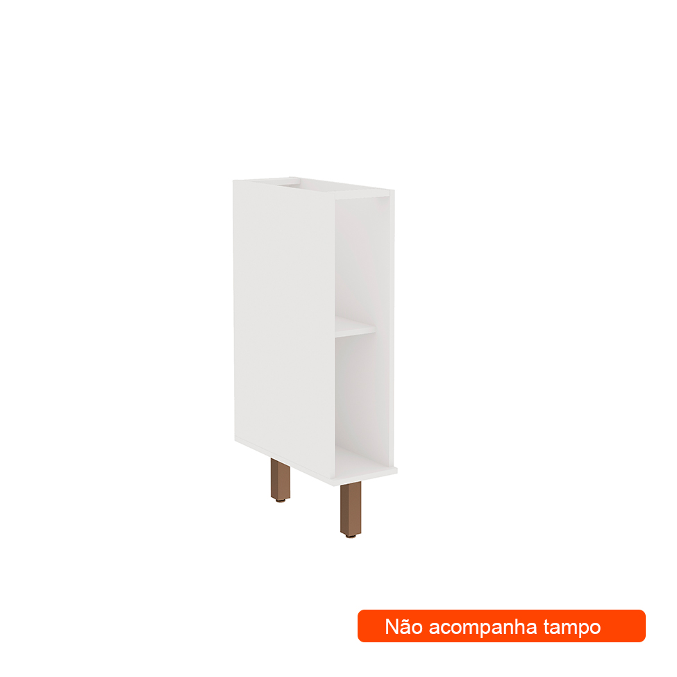 Balcão de Cozinha Iluminada Branco 20 cm Balcão de Cozinha Iluminada Branco 20 cm