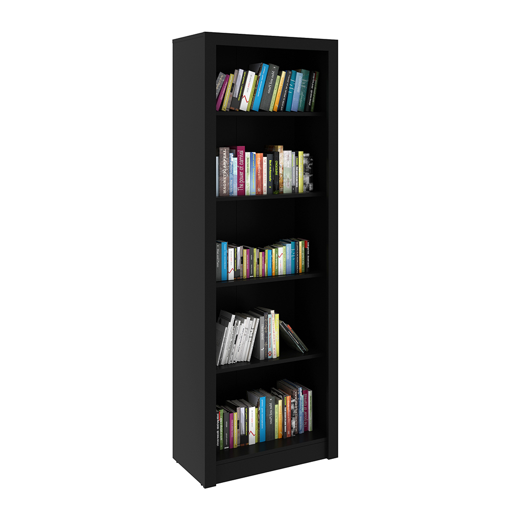 Armário Estante Alto para Escritório Home Office ME4104 MDP Preto G69 - Gran Belo Armário Estante Alto para Escritório Home Office ME4104 MDP Preto G69 - Gran Belo