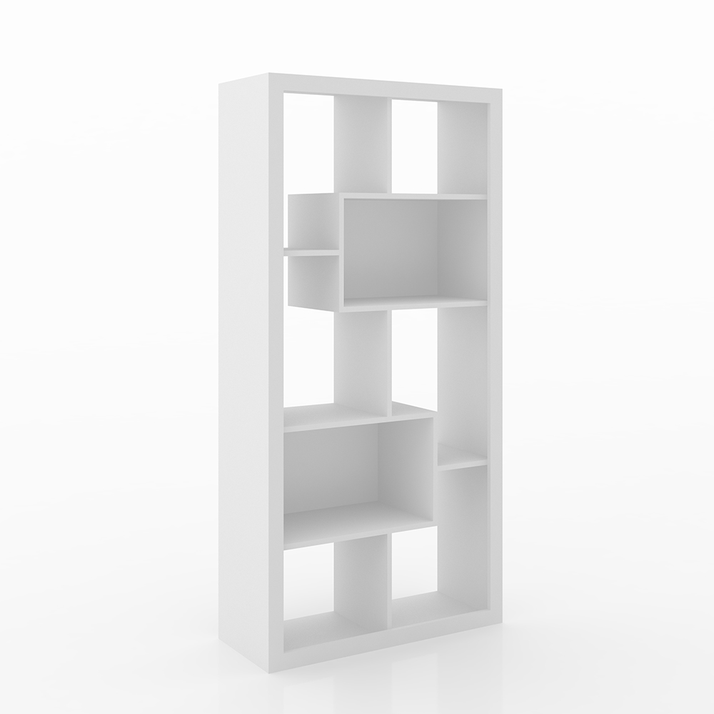 Estante Aberta Escritório Sala de Estar Home Ofice E1712 MDP Branco G69 - Gran Belo Estante Aberta Escritório Sala de Estar Home Ofice E1712 MDP Branco G69 - Gran Belo