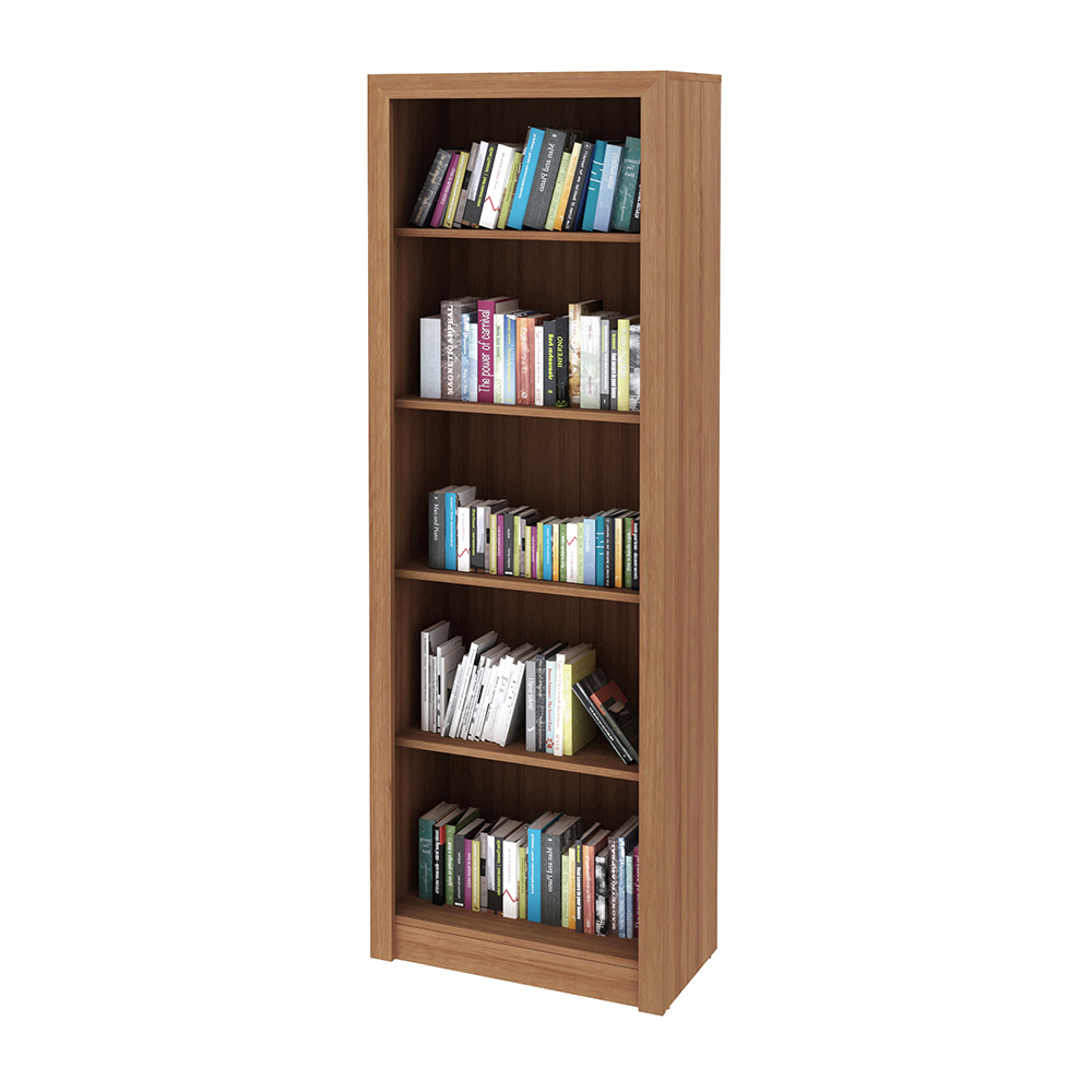 Armário Estante Alto para Escritório Home Office ME4104 MDP Amendoa G69 - Gran Belo Armário Estante Alto para Escritório Home Office ME4104 MDP Amendoa G69 - Gran Belo