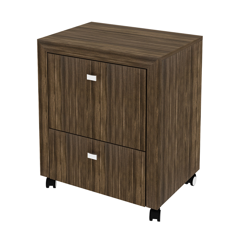 Gaveteiro para Escritório Home Office ME4112 MDP Nogal G69 - Gran Belo Gaveteiro para Escritório Home Office ME4112 MDP Nogal G69 - Gran Belo