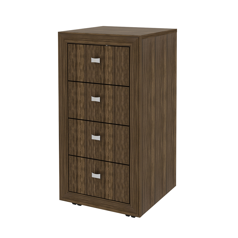 Gaveteiro para Escritório Home Office ME4133 MDP Nogal G69 - Gran Belo Gaveteiro para Escritório Home Office ME4133 MDP Nogal G69 - Gran Belo