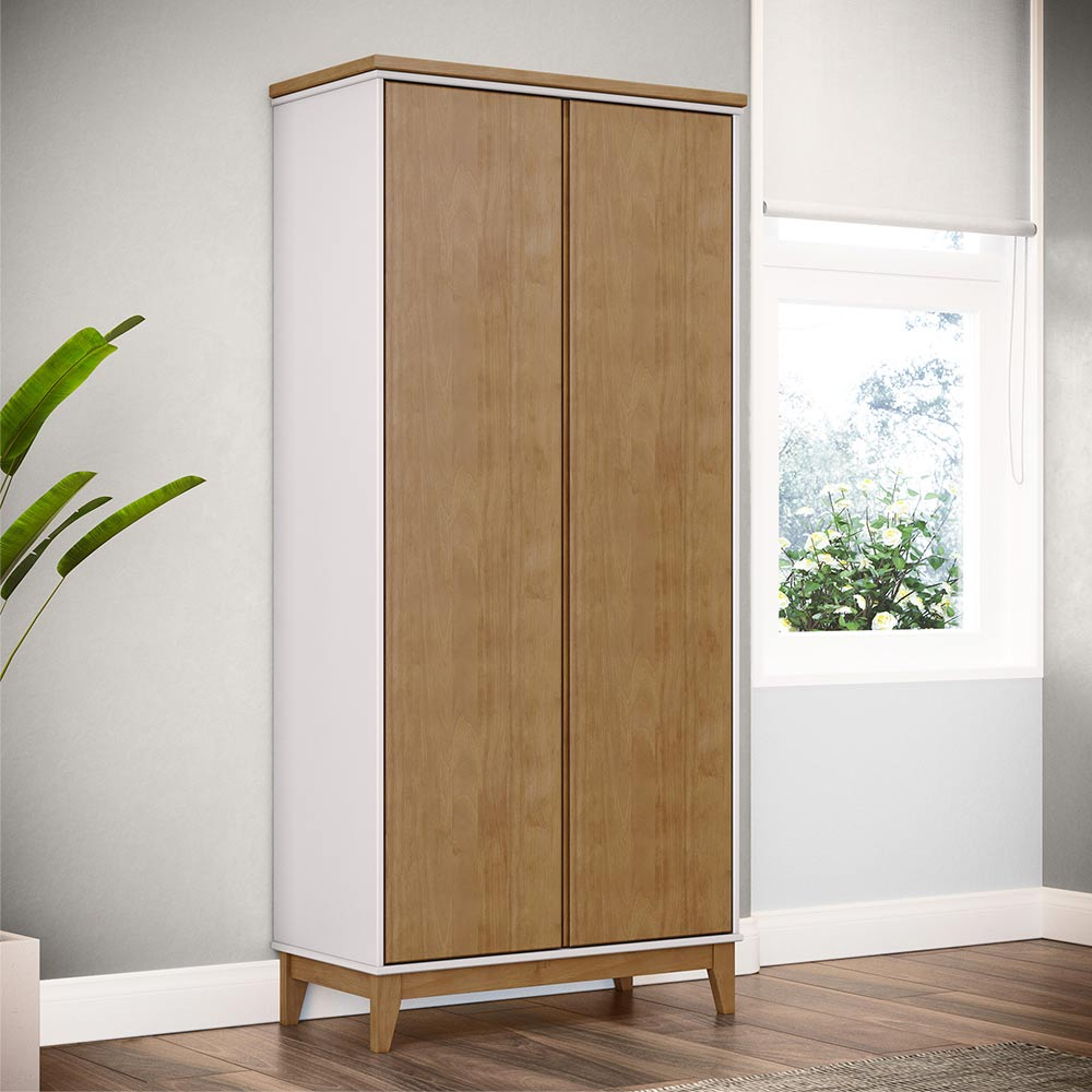 Armário Organizador MDF Cullen OffWhite/Freijó - G74 - Gran Belo Armário Organizador MDF Cullen OffWhite/Freijó - G74 - Gran Belo