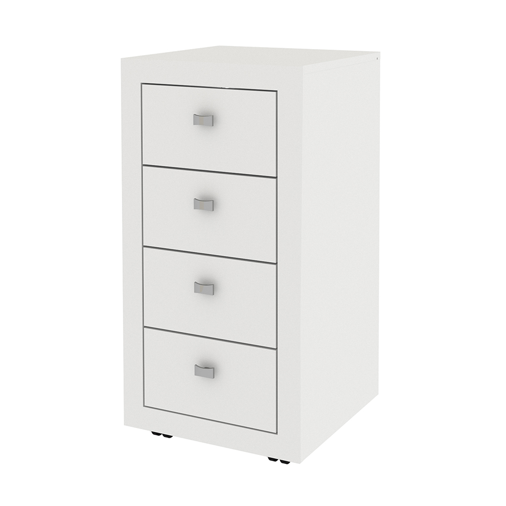 Gaveteiro para Escritório Home Office ME4133 MDP Branco G69 - Gran Belo Gaveteiro para Escritório Home Office ME4133 MDP Branco G69 - Gran Belo