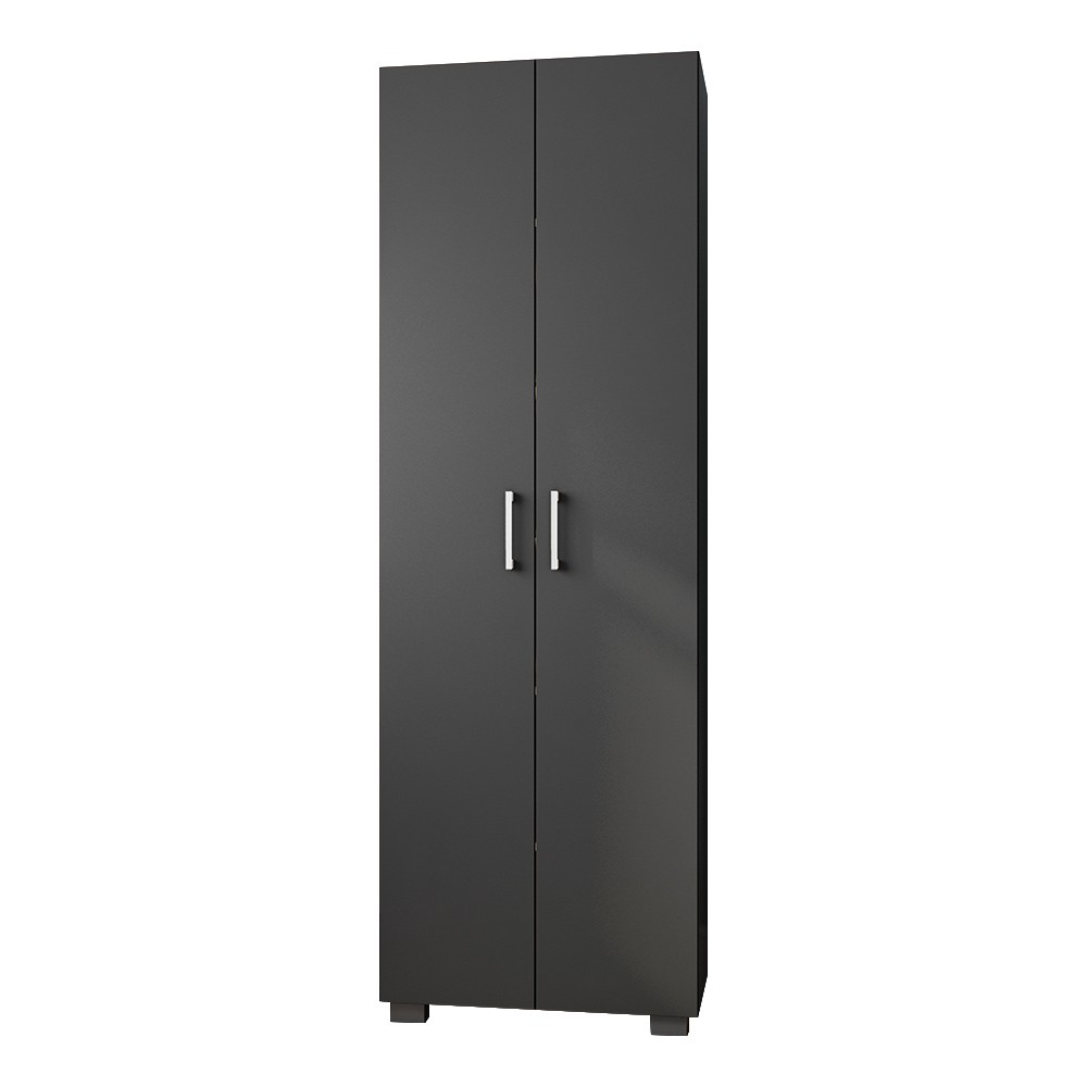 Estante de Livros para Escritório Home Office Portas Grandes Alf Preto Texturizado - Gran Belo Estante de Livros para Escritório Home Office Portas Grandes Alf Preto Texturizado - Gran Belo