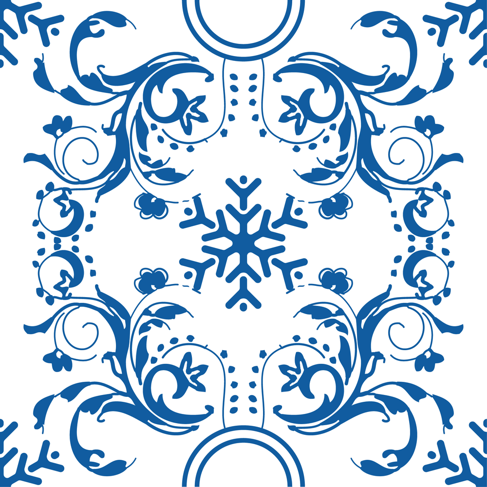 Adesivo De Azulejo Haus For Fun Português Floral Arabesco 15X15 Adesivo De Azulejo Haus For Fun Português Floral Arabesco 15X15