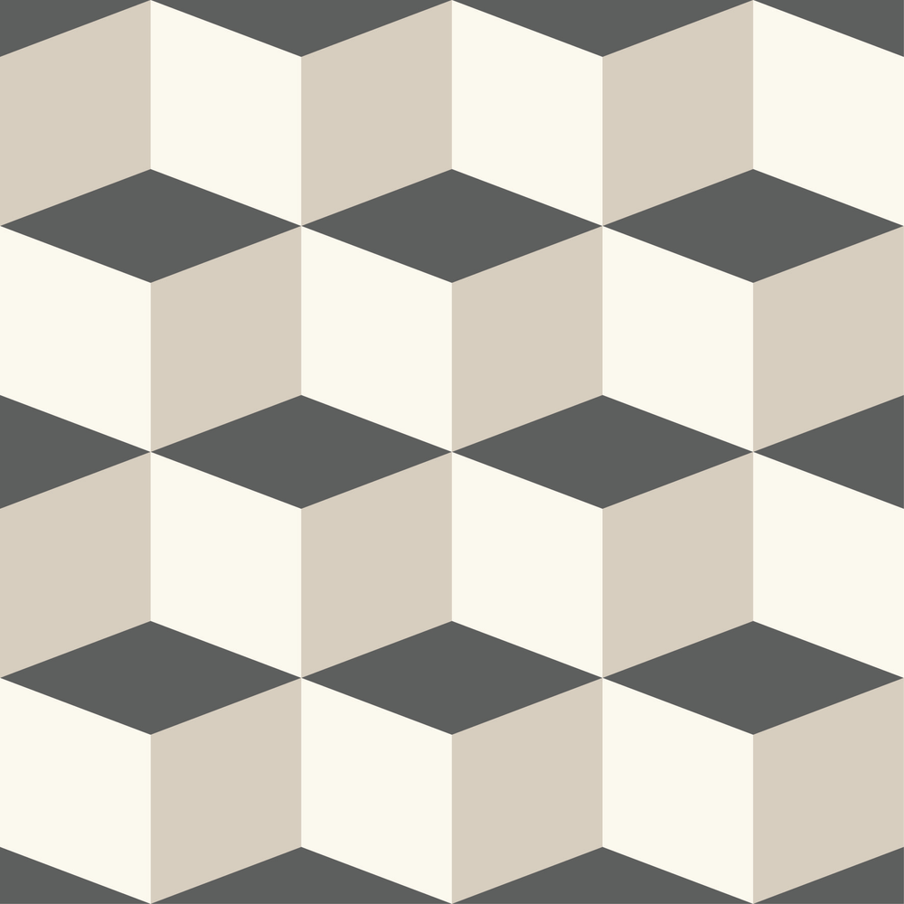 Adesivo De Azulejo Haus For Fun Geométrico Cubos Cinza Preto 15X15 Adesivo De Azulejo Haus For Fun Geométrico Cubos Cinza Preto 15X15