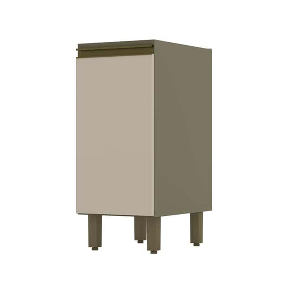 Balcão de Cozinha Évelin 1 Porta Duna e Cristal 40 cm Balcão de Cozinha Évelin 1 Porta Duna e Cristal 40 cm