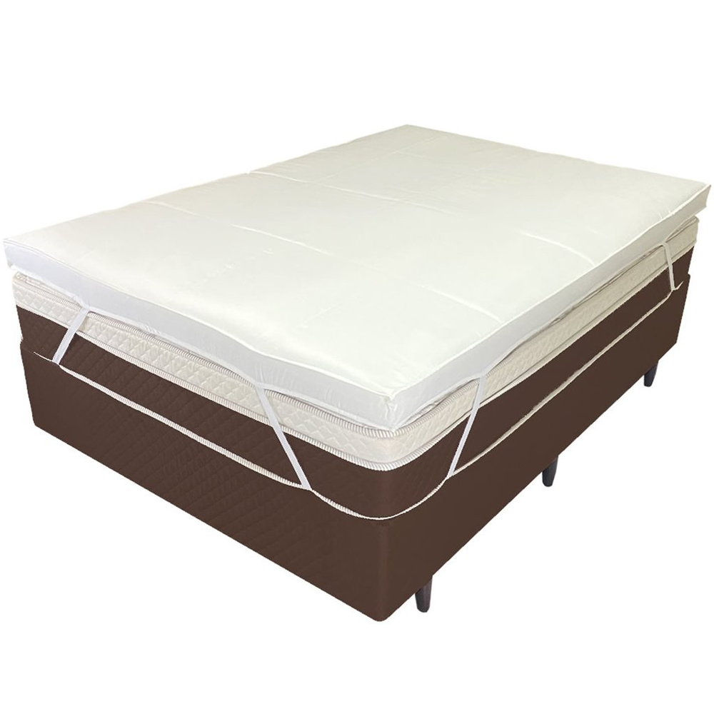 Pillow Top Queen 200 Fios Premium 10cm 1200g/m² 158x200cm Branco Pillow Top Queen 200 Fios Premium 10cm 1200g/m² 158x200cm Branco