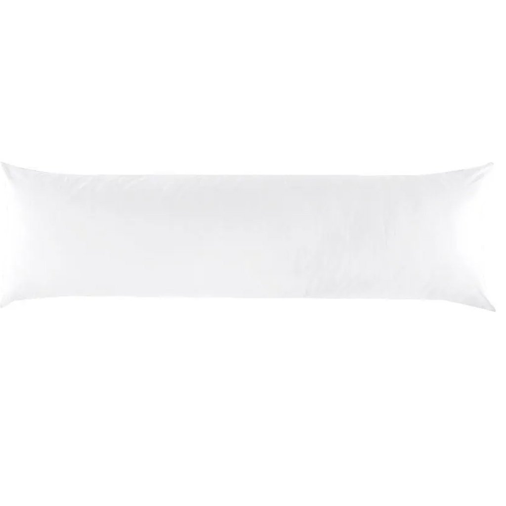 Fronha para Travesseiro Body Pillow com Zíper 40x140cm Branco Fronha para Travesseiro Body Pillow com Zíper 40x140cm Branco