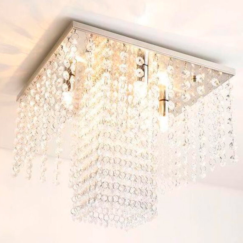 Lustre Luminária Elisabeth de Acrílico para 4 Lâmpadas Halopin G9 de LED 30x30cm Lustre Luminária Elisabeth de Acrílico para 4 Lâmpadas Halopin G9 de LED 30x30cm