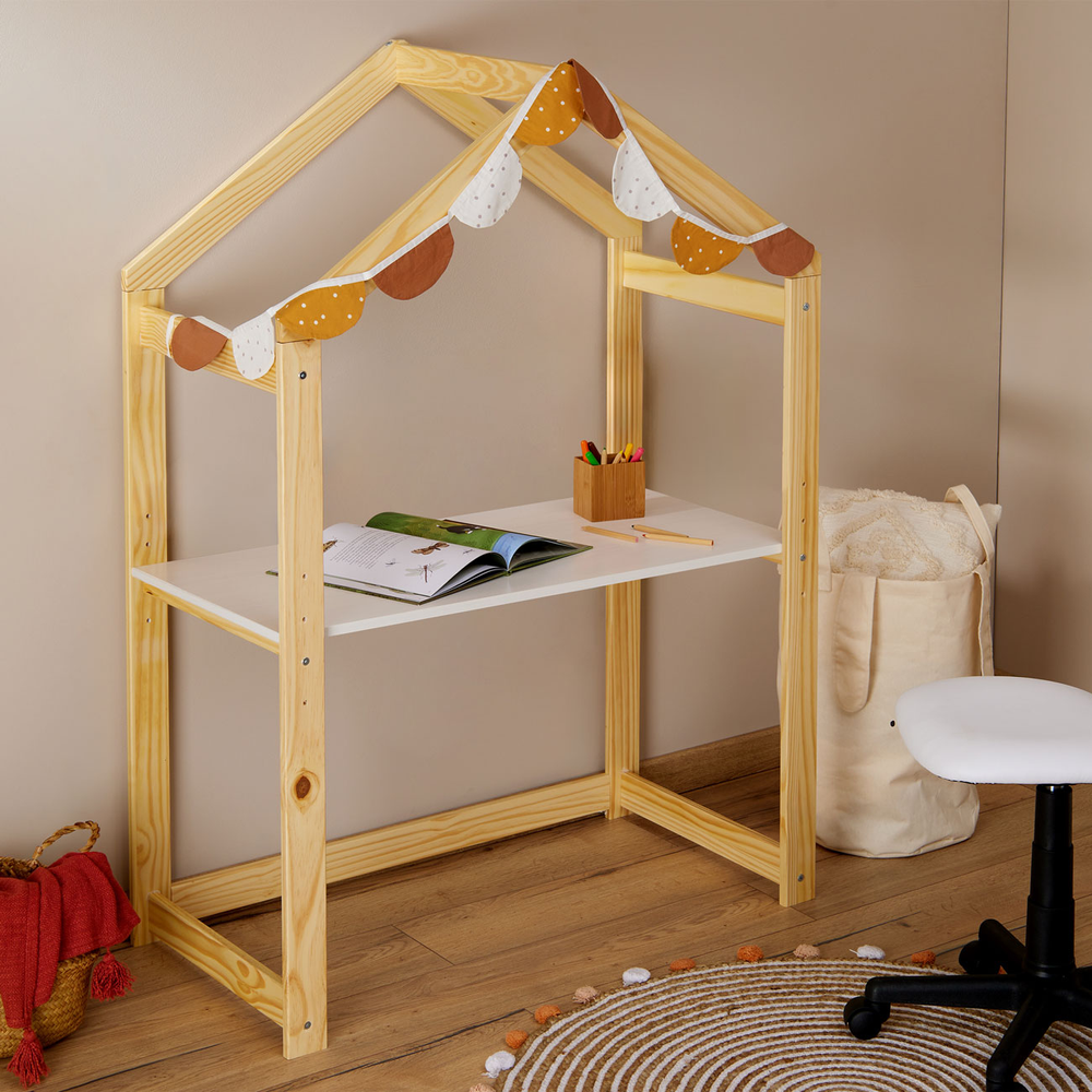 Mesa Infantil Escrivaninha Desenho Madeira Montessoriana Regulável Cabana Lia Mesa Infantil Escrivaninha Desenho Madeira Montessoriana Regulável Cabana Lia