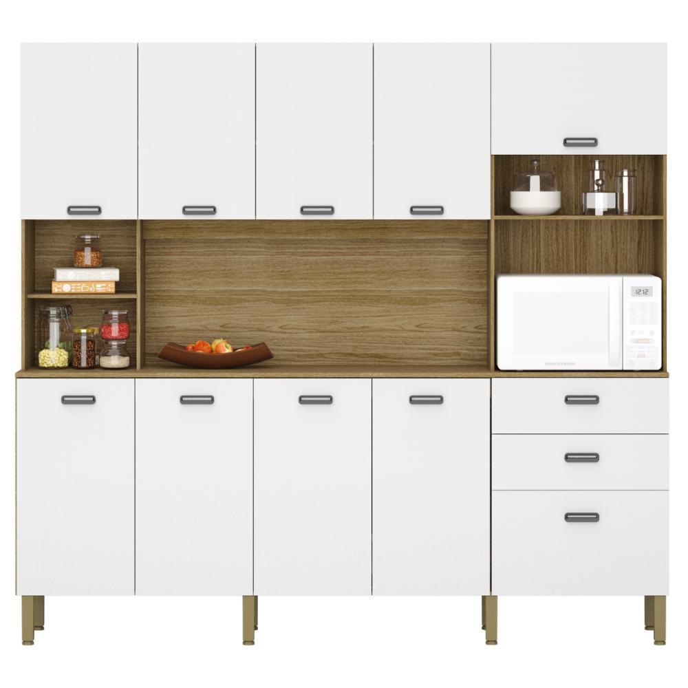 Kit de Cozinha com 9 Portas e 2 Gavetas Budapeste Supremo Kit de Cozinha com 9 Portas e 2 Gavetas Budapeste Supremo