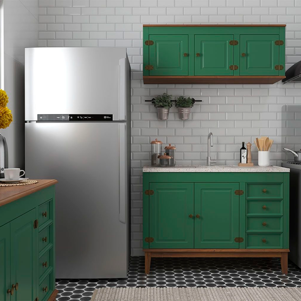Cozinha Modulada 2 peças - Verde Cozinha Modulada 2 peças - Verde