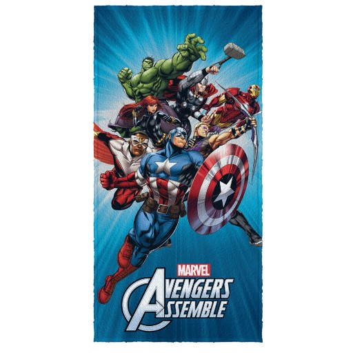 Toalha de Banho Felpuda Estampada Avengers C Toalha de Banho Felpuda Estampada Avengers C