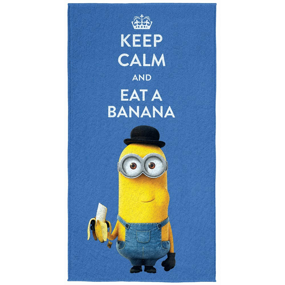 Toalha de Banho Felpuda Estampada Minions 1C Toalha de Banho Felpuda Estampada Minions 1C