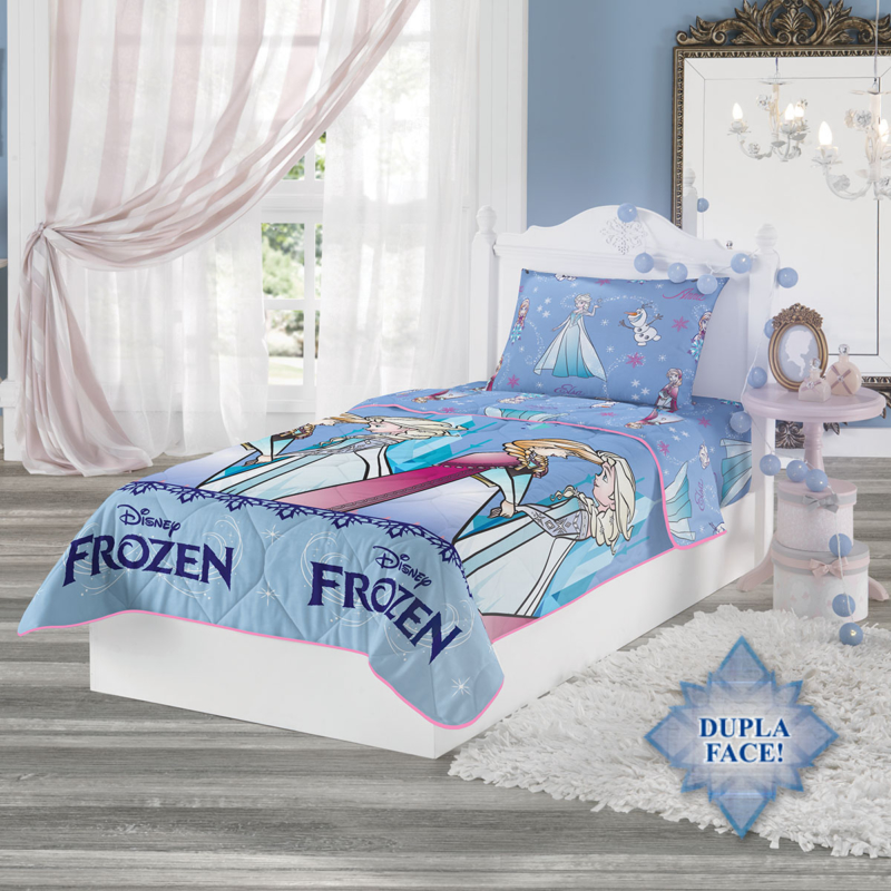 Edredom Dupla Face Microfibra Frozen Edredom Dupla Face Microfibra Frozen