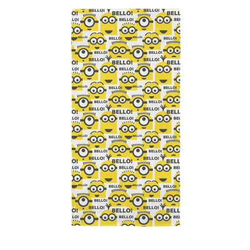 Toalha de Banho Felpuda Estampada Minions A Toalha de Banho Felpuda Estampada Minions A