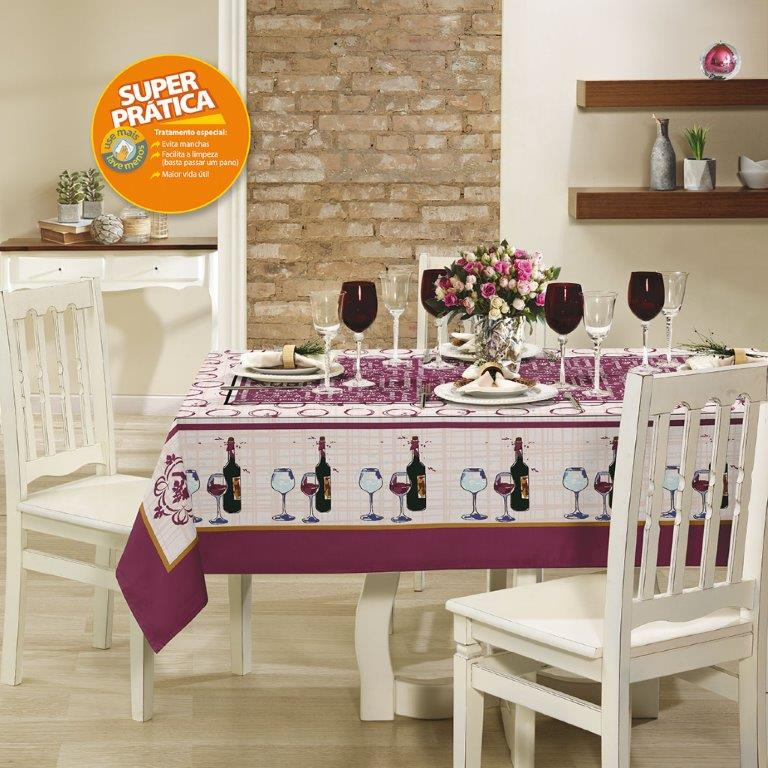 TOALHA DE MESA QUADRADA 04 LUGARES - SABRINA TOALHA DE MESA QUADRADA 04 LUGARES - SABRINA
