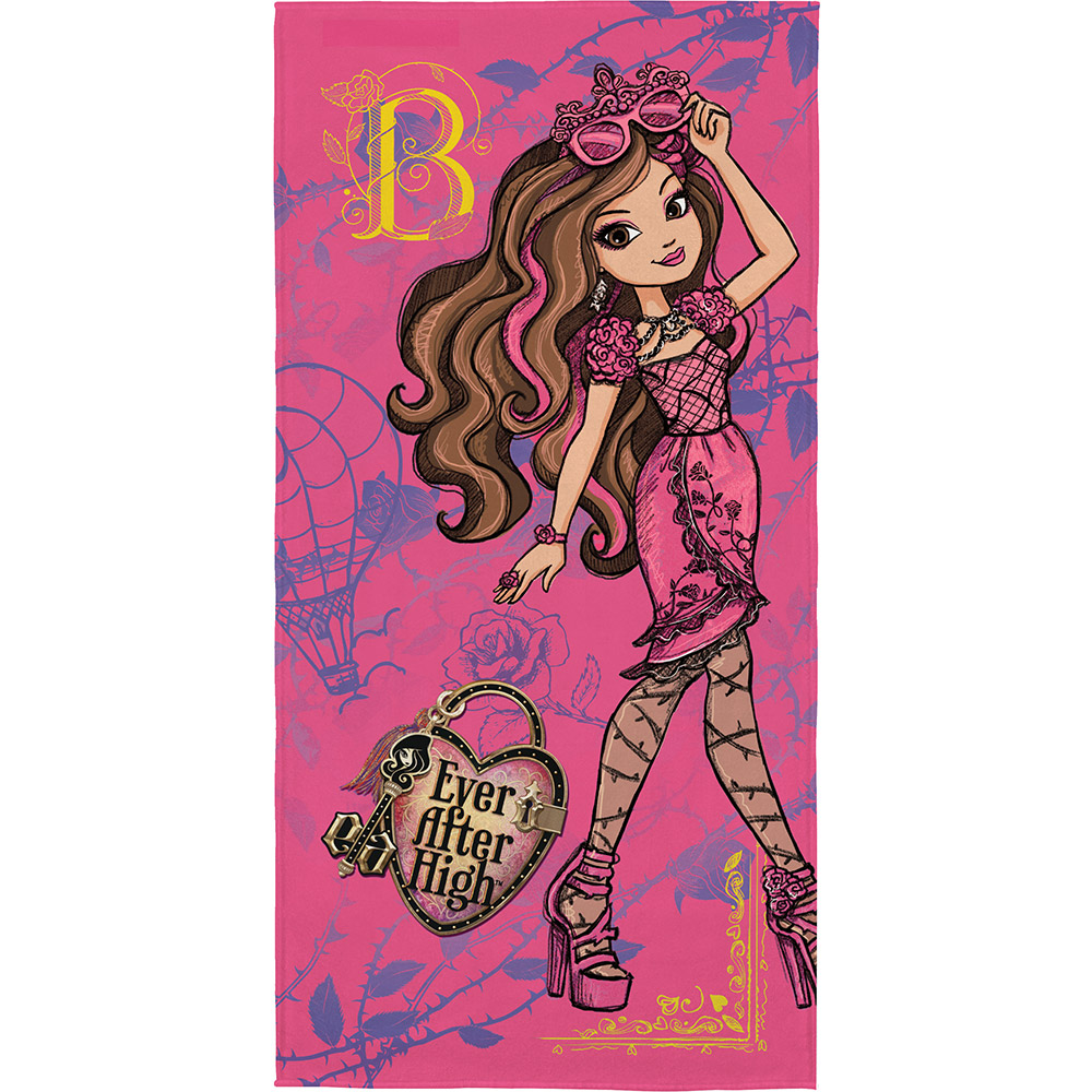 Toalha de Banho Felpuda Estampada Ever After High B 1 Peça Lepper Toalha de Banho Felpuda Estampada Ever After High B 1 Peça Lepper