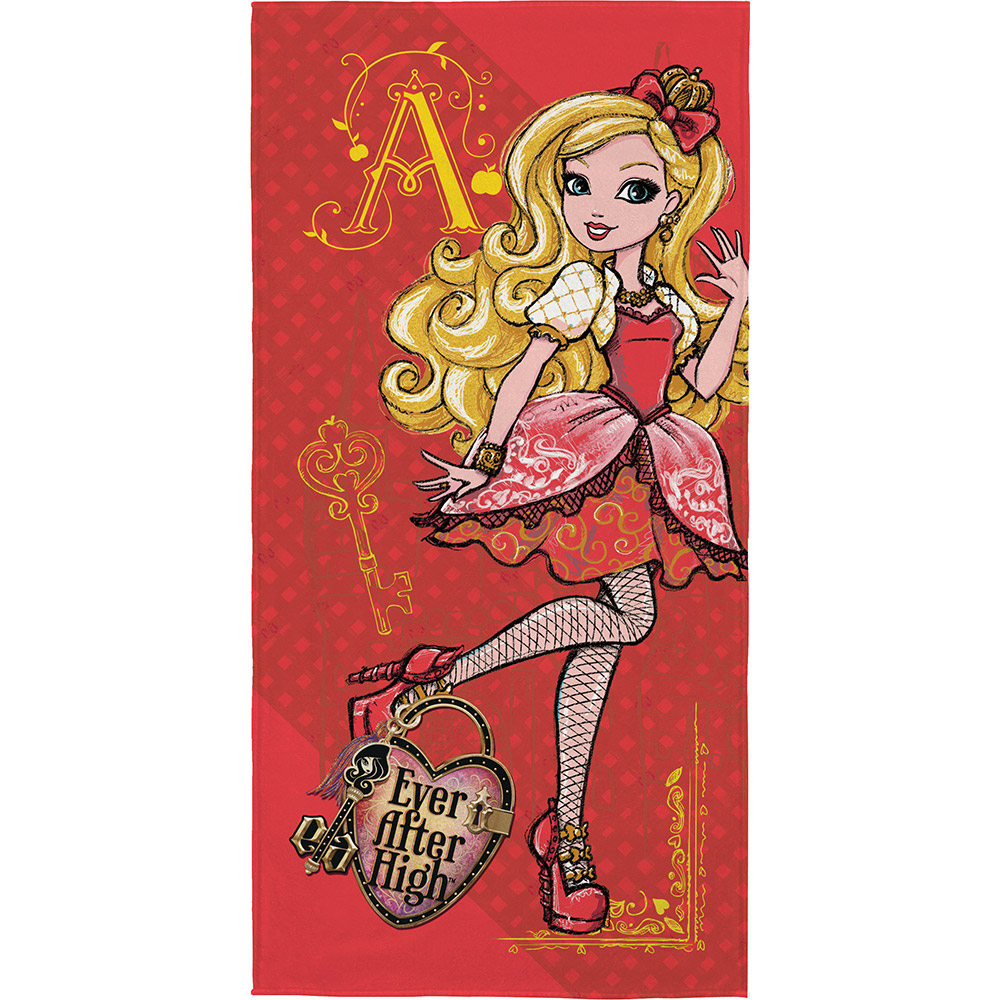 Toalha de Banho Felpuda Estampada Ever After High C 1 Peça Lepper Toalha de Banho Felpuda Estampada Ever After High C 1 Peça Lepper