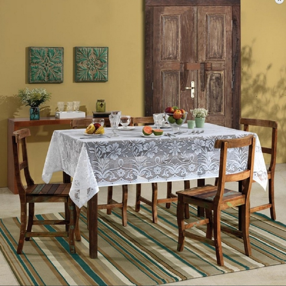 Toalha de Mesa Retangular 6 Lugares Realeza Lepper Toalha de Mesa Retangular 6 Lugares Realeza Lepper