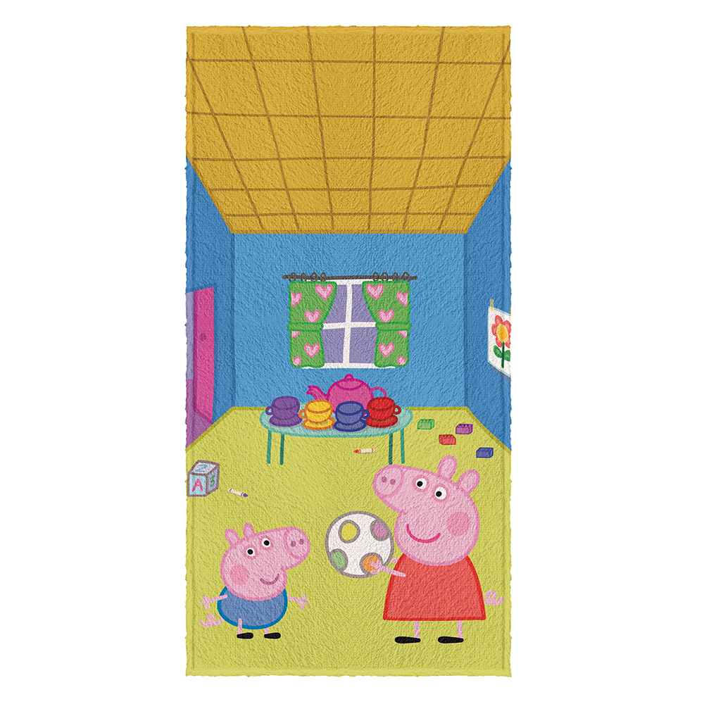 Toalha de Banho Felpuda Estampada Peppa Pig C 1 peça Lepper Toalha de Banho Felpuda Estampada Peppa Pig C 1 peça Lepper