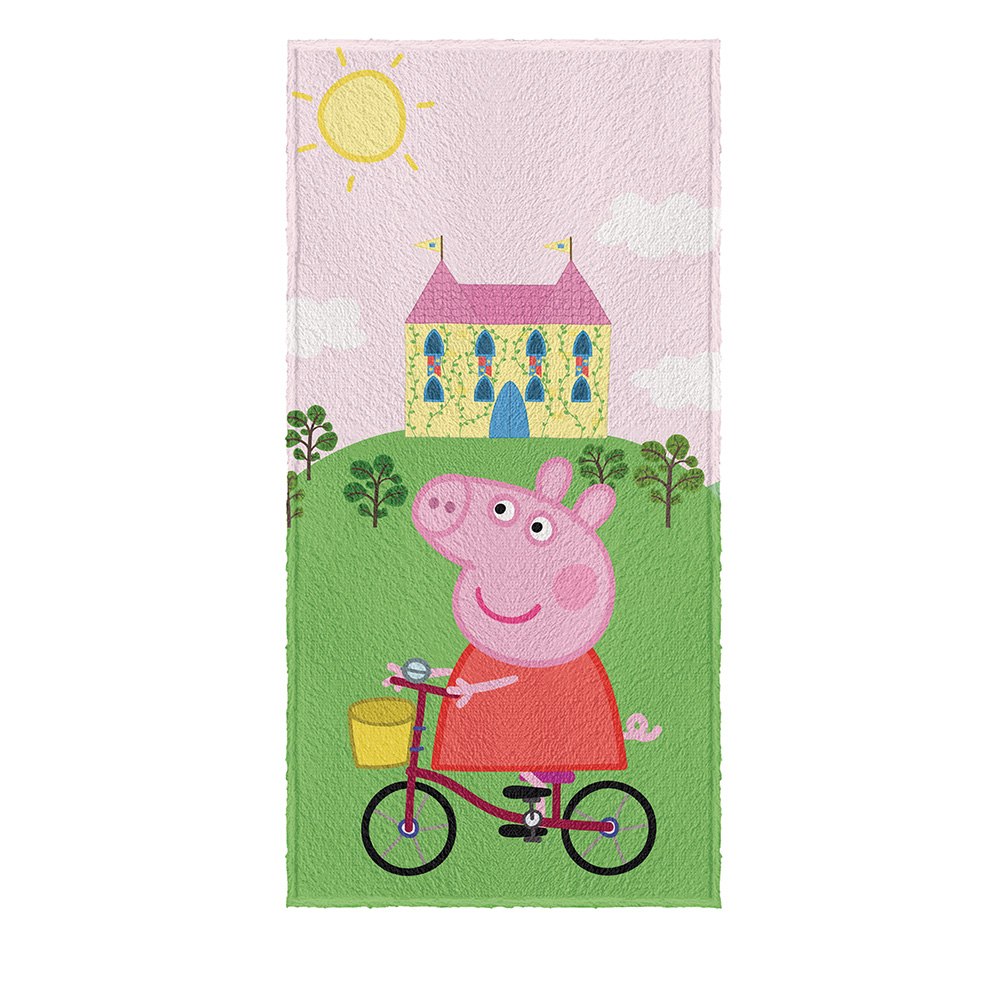 Toalha de Banho Felpuda Estampada Peppa Pig A 1 peça Lepper Toalha de Banho Felpuda Estampada Peppa Pig A 1 peça Lepper