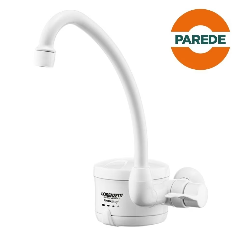 Torneira Elétrica de Parede Lorenzetti Easy, 4 Temperaturas, 4800 Watts, 110 Volts Torneira Elétrica de Parede Lorenzetti Easy, 4 Temperaturas, 4800 Watts, 110 Volts