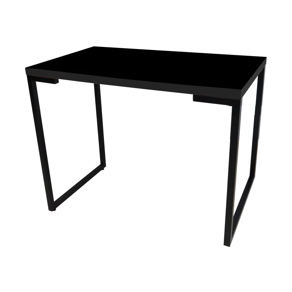 Mesa Escritório 120cm Estilo Industrial Porto Preto - Fit Mobel Mesa Escritório 120cm Estilo Industrial Porto Preto - Fit Mobel