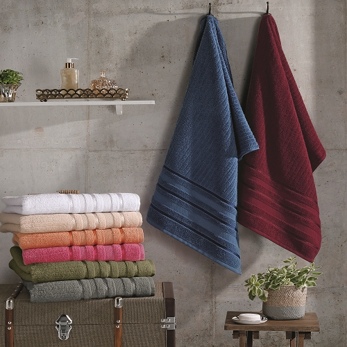 Toalha De Banho Prime Bellagio 70cmX140cm Bege Pêonia - Lufamar Toalha De Banho Prime Bellagio 70cmX140cm Bege Pêonia - Lufamar