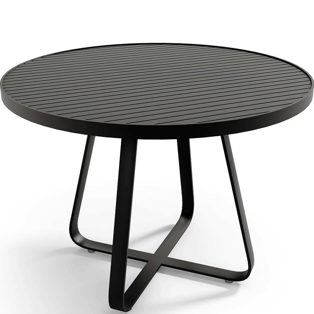 Mesa Decorativa Área Externa Espaço Gourmet 120cm Estrutura Em Alumínio Wine D04 Preto - Lyam Decor Mesa Decorativa Área Externa Espaço Gourmet 120cm Estrutura Em Alumínio Wine D04 Preto - Lyam Decor