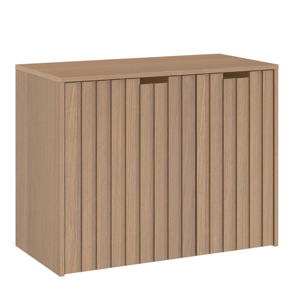 Balcão Gabinete Para Banheiro 80 cm 02 Gavetas E 01 Porta Nice B06 Nogal Noce Amêndoa - Lyam Decor Balcão Gabinete Para Banheiro 80 cm 02 Gavetas E 01 Porta Nice B06 Nogal Noce Amêndoa - Lyam Decor
