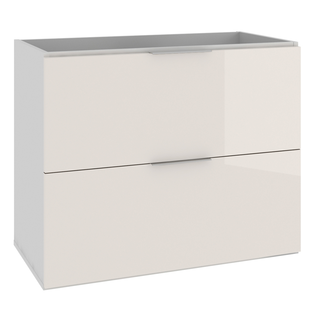 Armário Balcão Gabinete Para Banheiro 80cm Com 03 Gavetas Pietra B06 Branco Brilho - Lyam Decor Armário Balcão Gabinete Para Banheiro 80cm Com 03 Gavetas Pietra B06 Branco Brilho - Lyam Decor