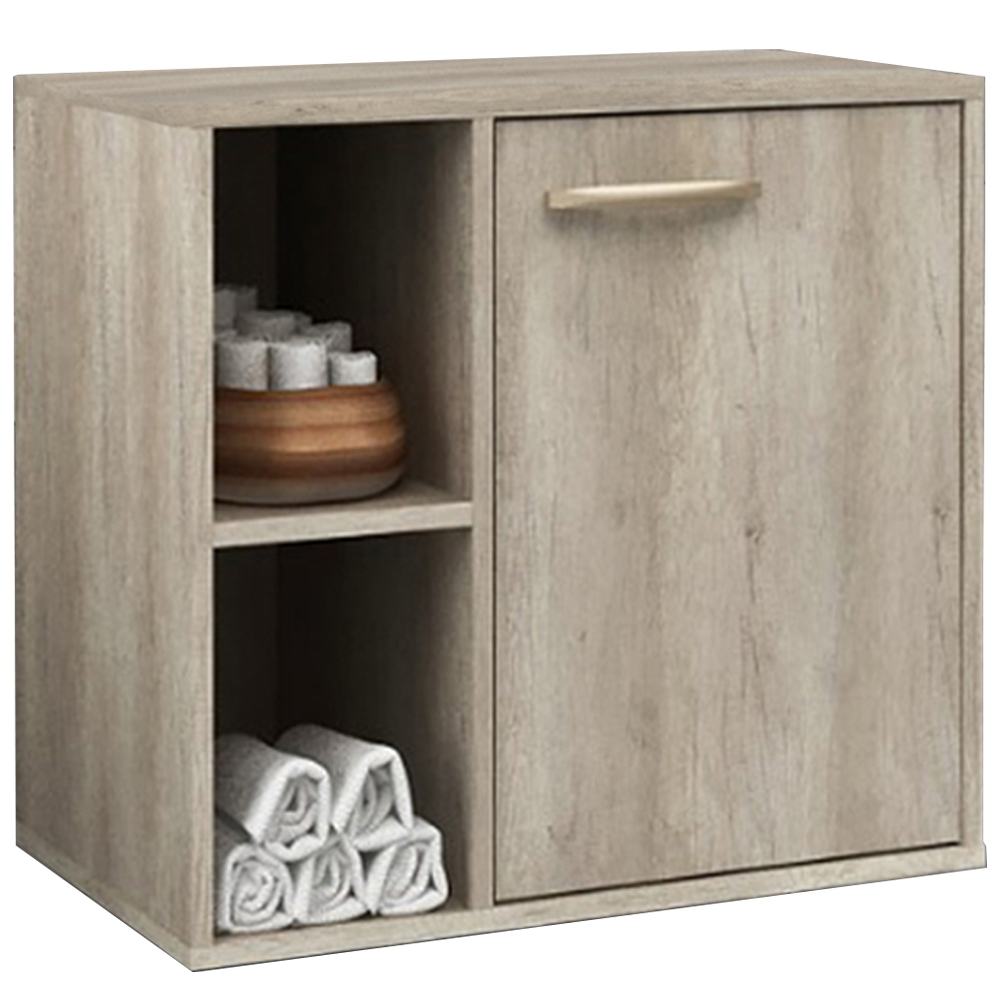 Balcão Gabinete Suspenso Para Banheiro 60 cm Com 01 Porta Anne B06 Barrique - Lyam Decor Balcão Gabinete Suspenso Para Banheiro 60 cm Com 01 Porta Anne B06 Barrique - Lyam Decor
