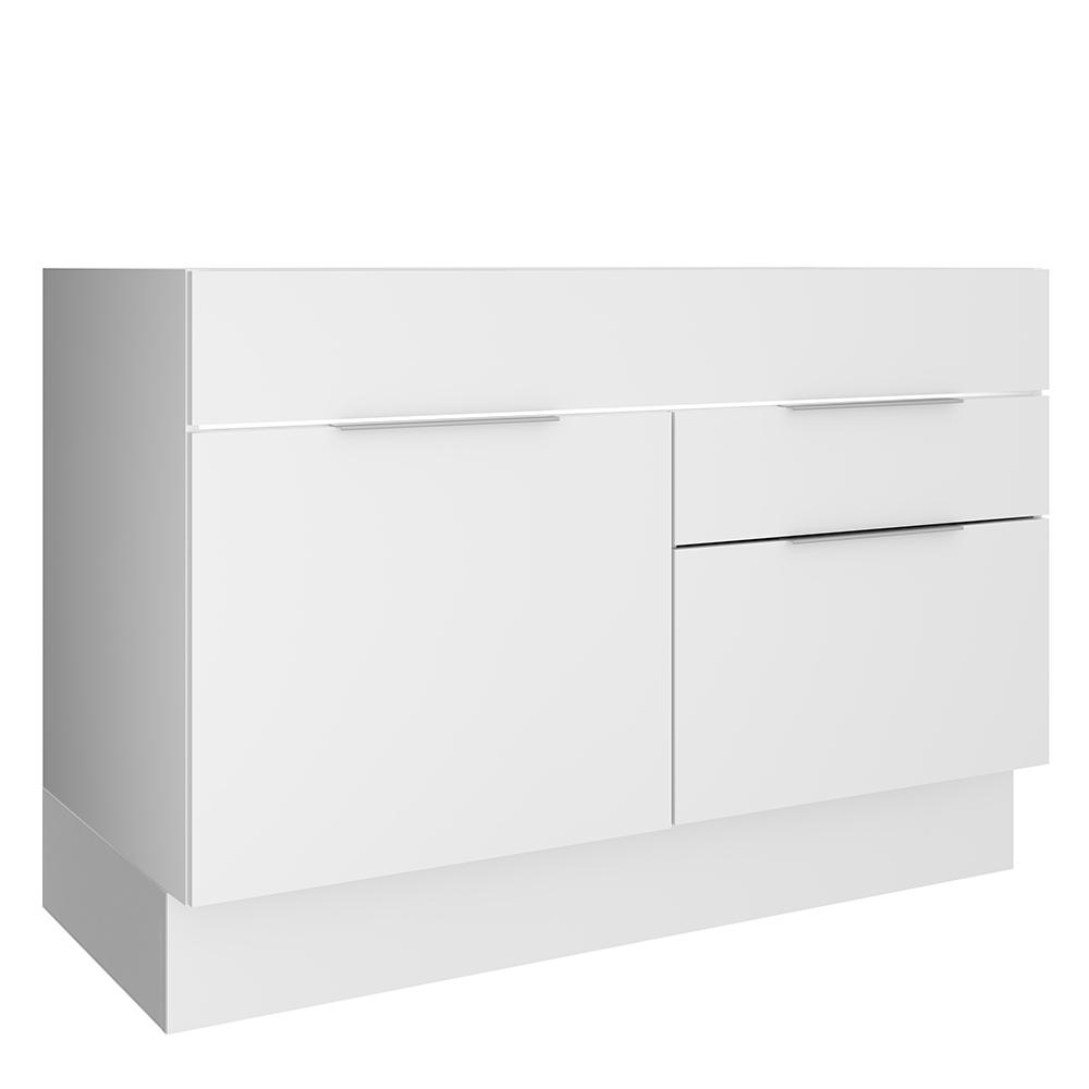 Balcão de Pia Madesa Stella 1 Porta e 2 Gavetas - Branco Balcão de Pia Madesa Stella 1 Porta e 2 Gavetas - Branco