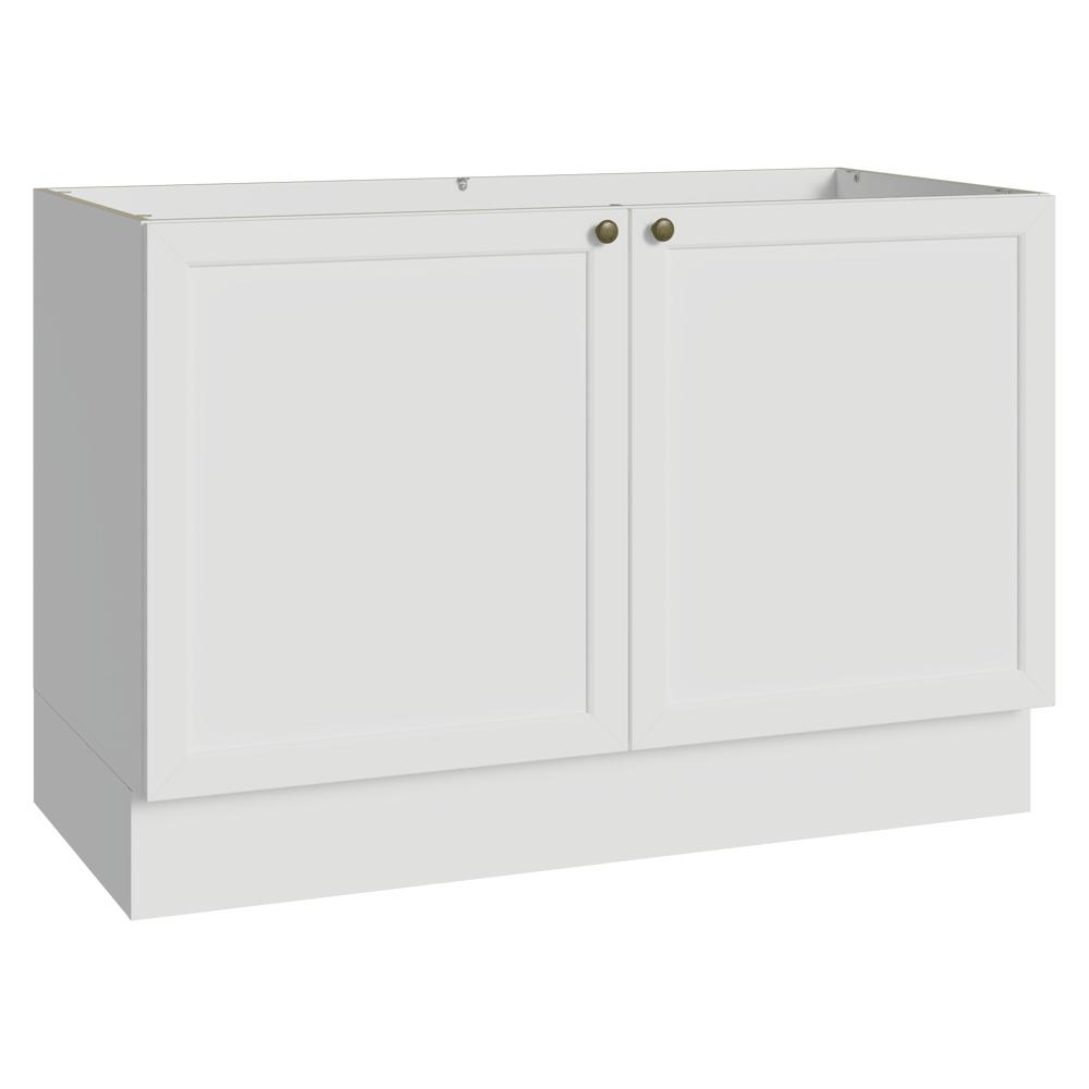Balcão Gabinete de Pia 120 cm (Sem Tampo) Branco Vik Madesa Balcão Gabinete de Pia 120 cm (Sem Tampo) Branco Vik Madesa