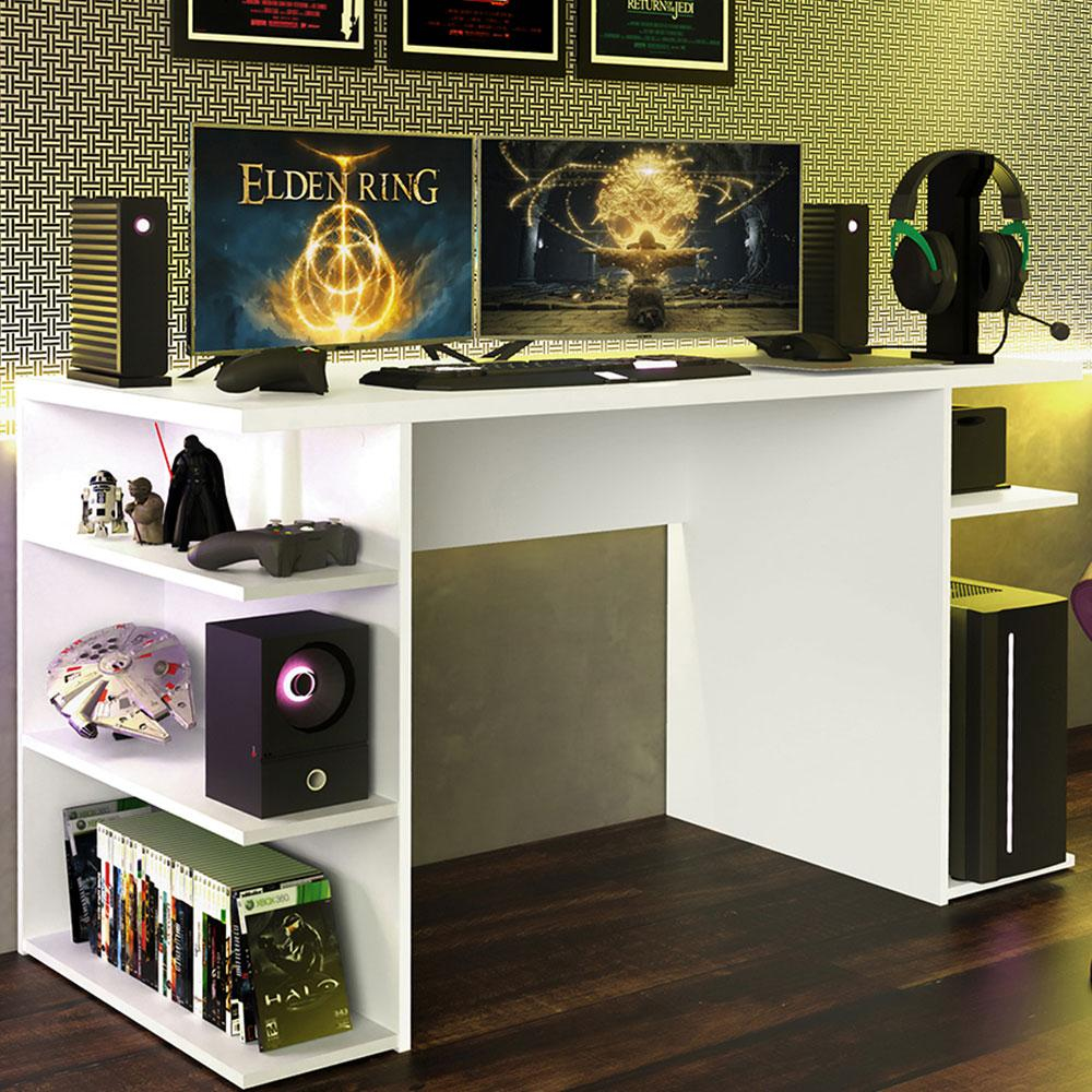 Mesa para Computador Gamer 9409 Madesa - Branco Mesa para Computador Gamer 9409 Madesa - Branco