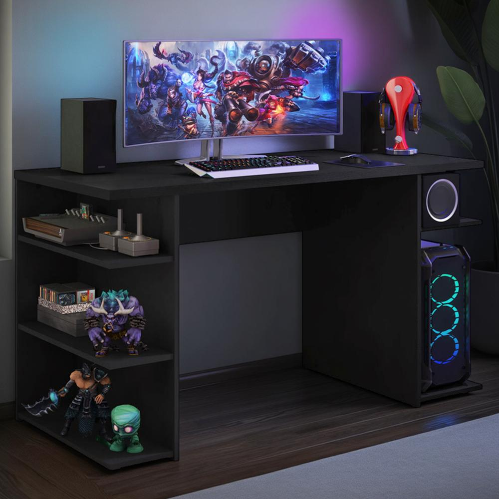 Mesa para Computador Escrivaninha Gamer 9409 Madesa - Preto Mesa para Computador Escrivaninha Gamer 9409 Madesa - Preto