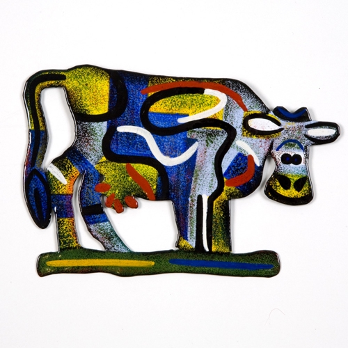 Vaca Azul Decorativa Para Parede Vaca Azul Decorativa Para Parede