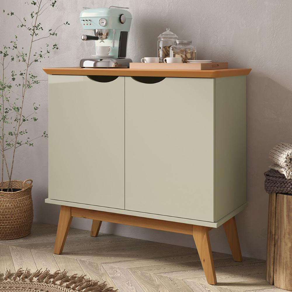 Buffet com Portas Congonhas Off White Cinamomo Buffet com Portas Congonhas Off White Cinamomo