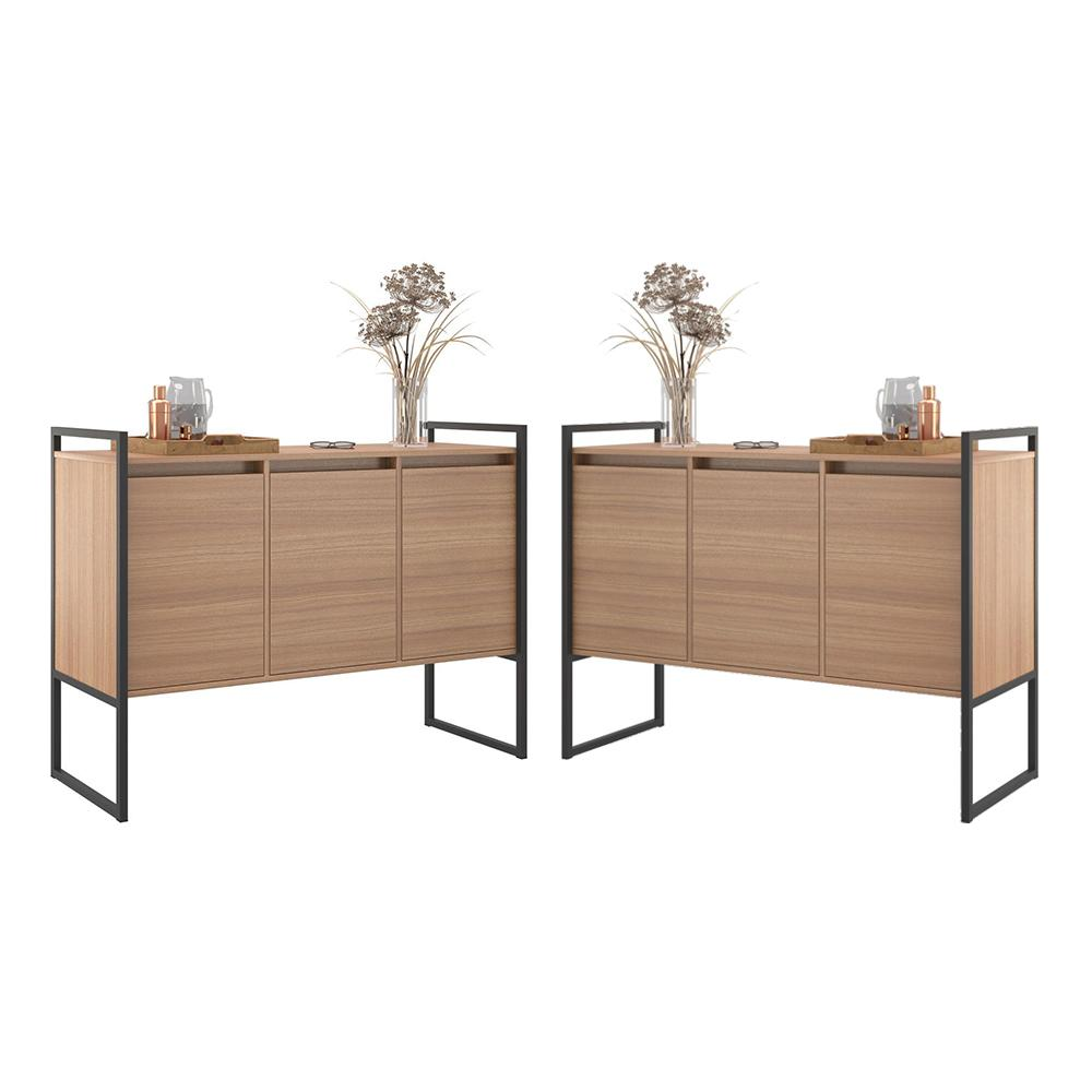 Armario Industrial 3 Portas Balso Conjunto 2 Peças - Montana Armario Industrial 3 Portas Balso Conjunto 2 Peças - Montana