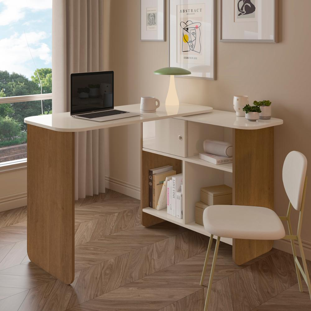 Mesa de Computador Explorer Cinamomo Off White Mesa de Computador Explorer Cinamomo Off White