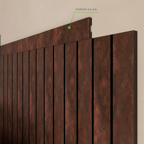 Eva Rodape Acabamento Painel Meu Rodapé 2,5m - Urban Corten-passa fio Eva Rodape Acabamento Painel Meu Rodapé 2,5m - Urban Corten-passa fio