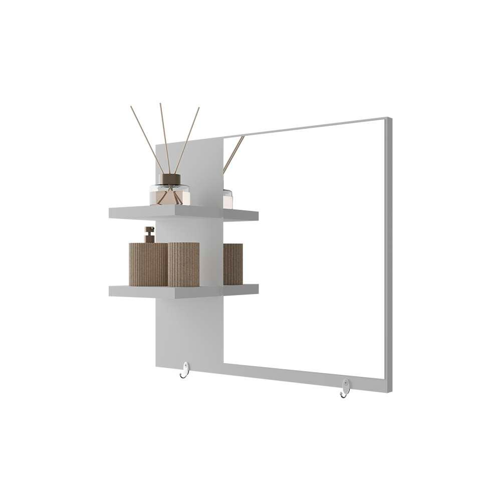 Armário para Banheiro com Espelho Lince Branco 40cm Armário para Banheiro com Espelho Lince Branco 40cm