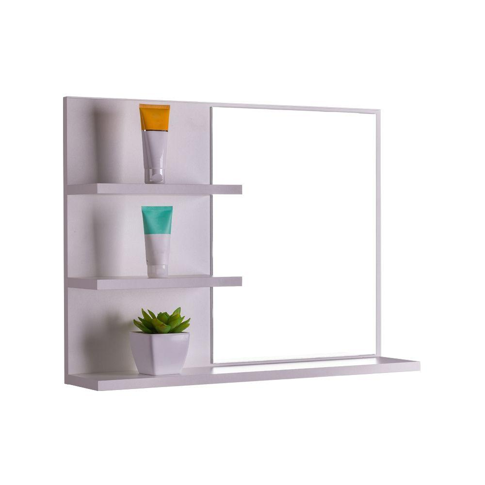 Armário Para Banheiro Lugano Branco 60 x 45cm Armário Para Banheiro Lugano Branco 60 x 45cm
