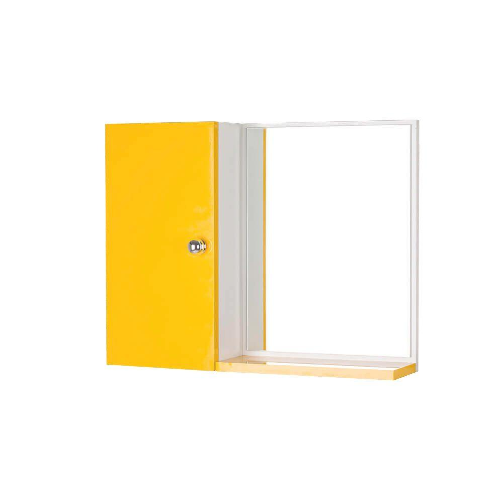 Armário para Banheiro com Espelho Amarelo (já vem montado) Armário para Banheiro com Espelho Amarelo (já vem montado)