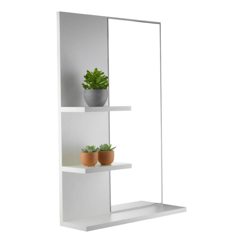 Armário para Banheiro com Espelho Liege B Branco 68cm Armário para Banheiro com Espelho Liege B Branco 68cm