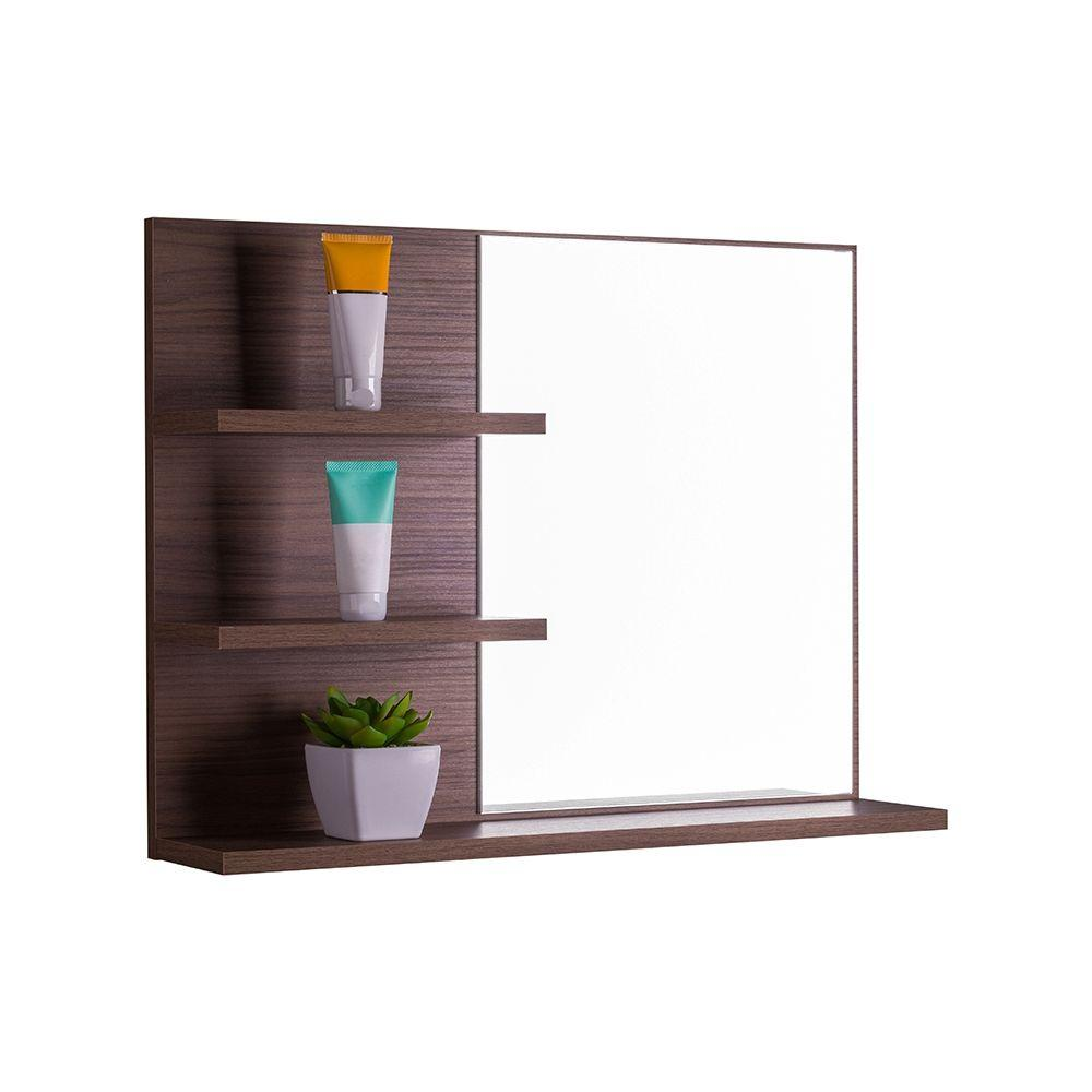 Armário Para Banheiro Lugano Nogal 60 x 45cm Armário Para Banheiro Lugano Nogal 60 x 45cm