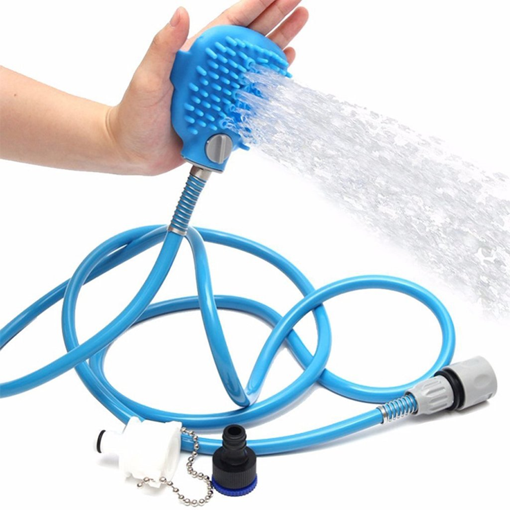 Ducha Massageadora Pet para Banho com Mangueira 2,50m Azul Ducha Massageadora Pet para Banho com Mangueira 2,50m Azul